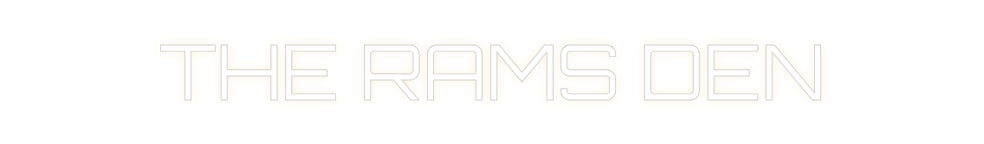 Custom Back Lit Neon Sign Online Editor THE RAMS DEN