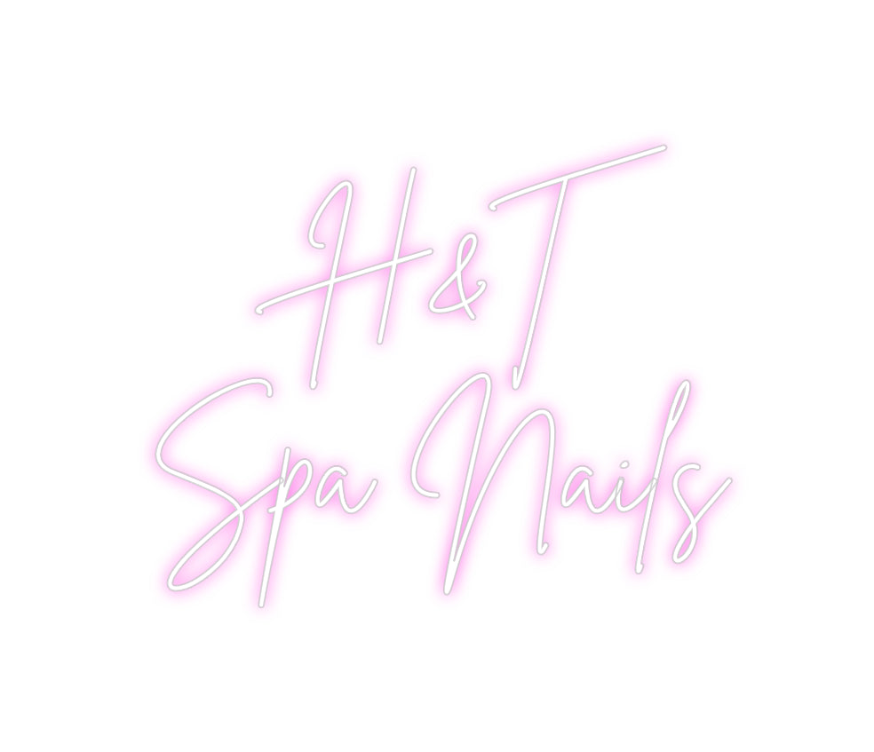 Custom Neon Sign Online Editor H&T
Spa Nails