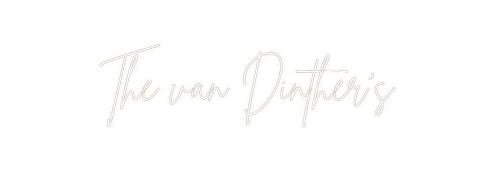 Custom Back Lit Neon Sign Online Editor The van Dinth...