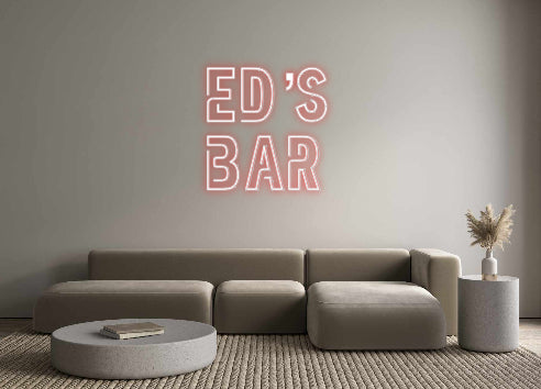Custom Neon Sign Online Editor Ed’s 
Bar