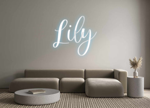 Custom Neon Sign Online Editor Lily