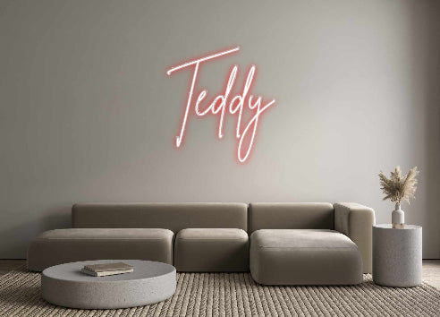 Custom Neon Sign Online Editor Teddy