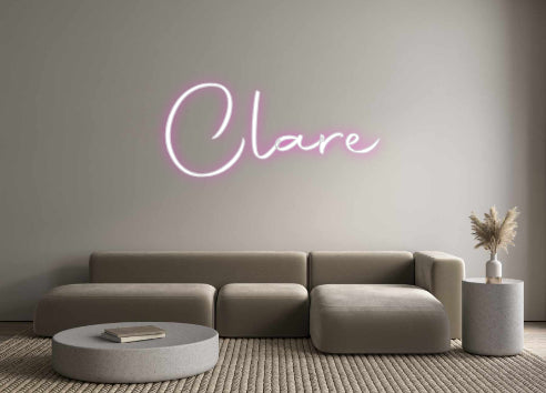 Custom Neon Sign Online Editor Clare