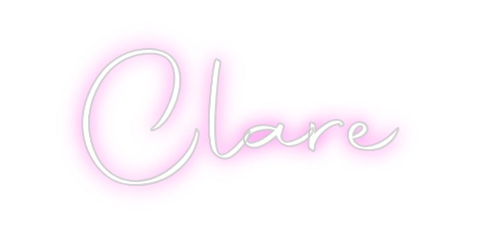 Custom Neon Sign Online Editor Clare