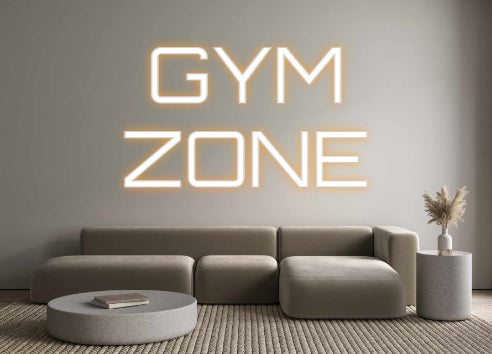 Custom Neon Sign Online Editor GYM 
ZONE