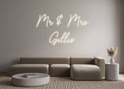 Custom Neon Sign Online Editor Mr & Mrs
Gil...