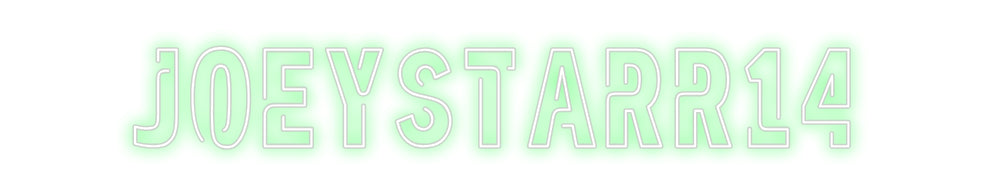 Custom Back Lit Neon Sign Online Editor JOEYSTARR14