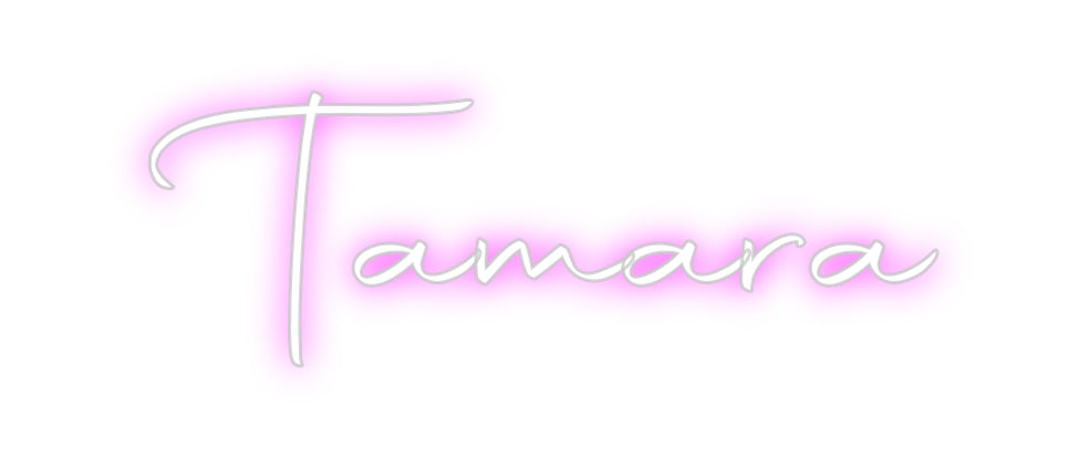 Custom Back Lit Neon Sign Online Editor Tamara