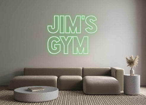 Custom Back Lit Neon Sign Online Editor JIM’S
GYM