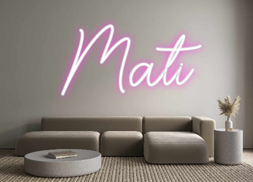 Custom Neon Sign Online Editor Mati
