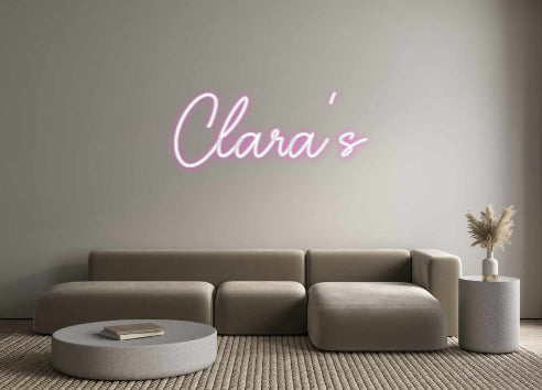 Custom Neon Sign Online Editor Clara's
