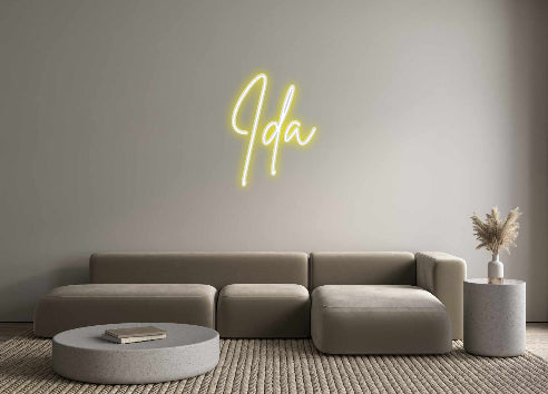 Custom Neon Sign Online Editor Ida
