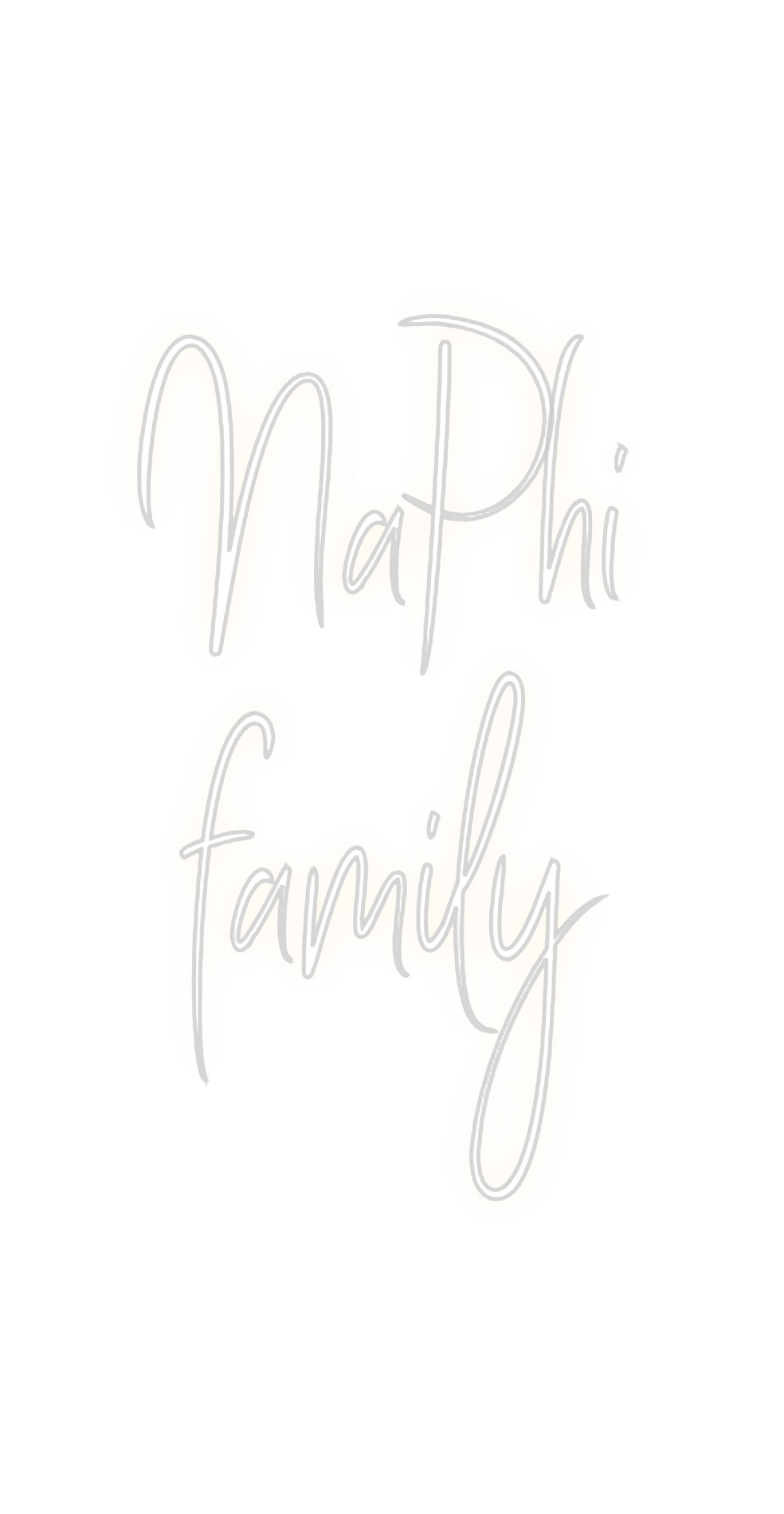 Custom Back Lit Neon Sign Online Editor NaPhi
family