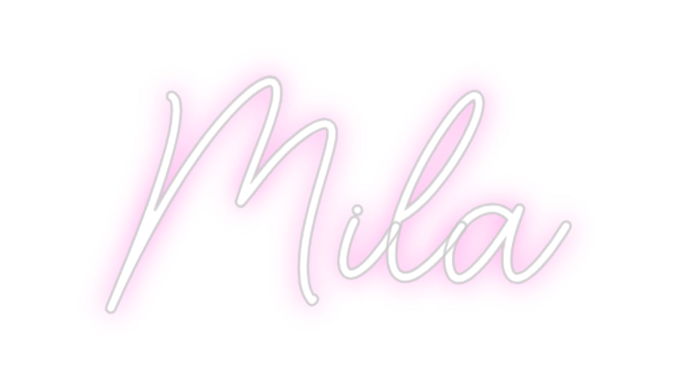 Custom Neon Sign Online Editor Mila
