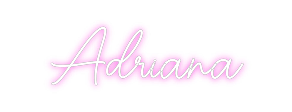 Custom Neon Sign Online Editor Adriana