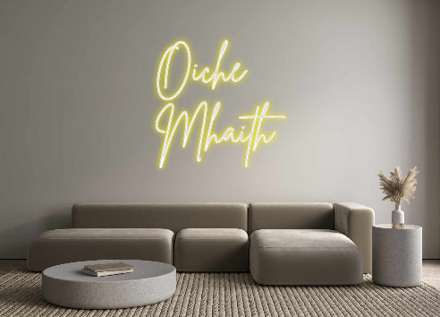 Custom Neon Sign Online Editor Oíche
Mhaith