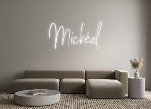 Custom Neon Sign Online Editor Michéal