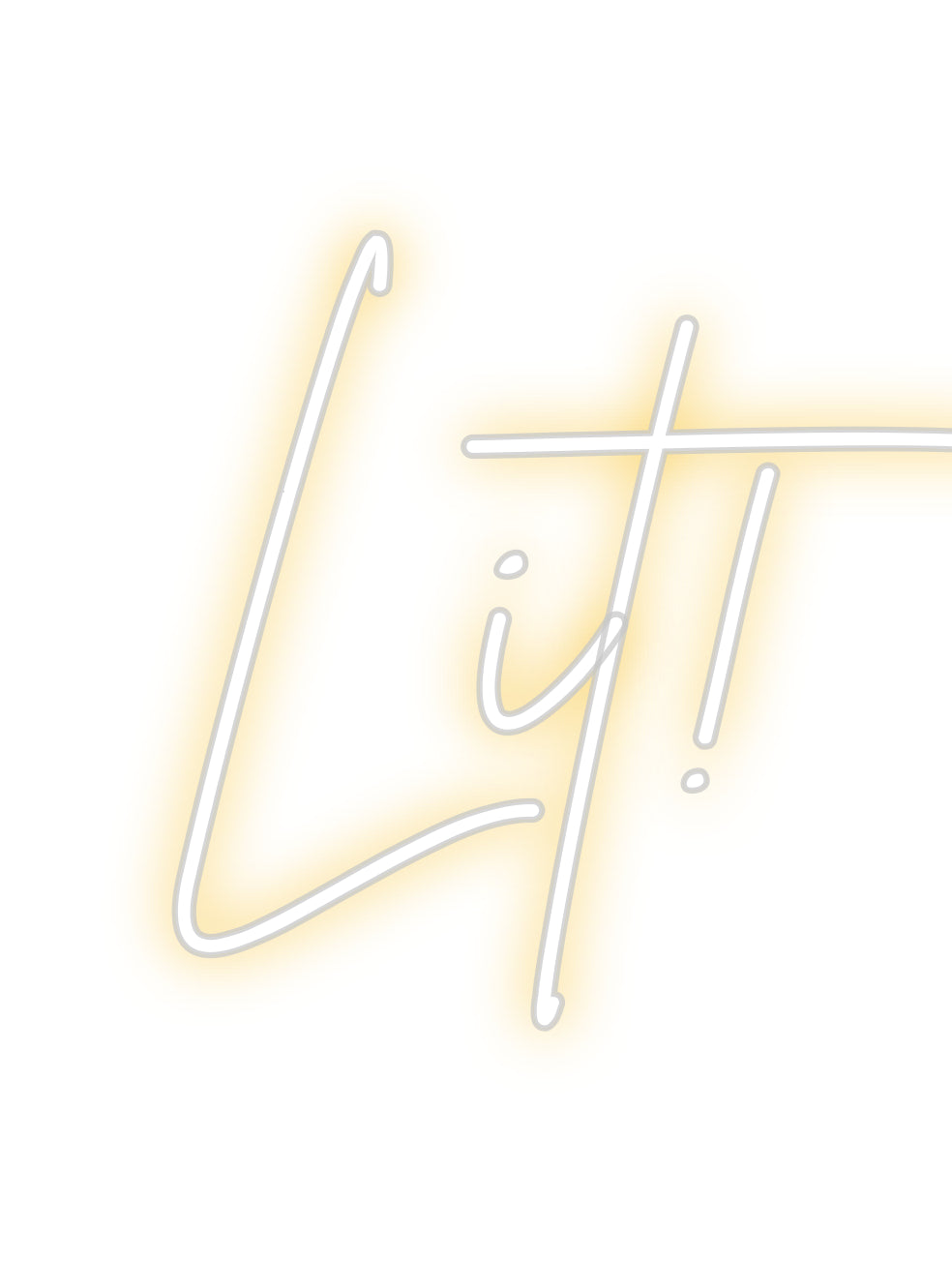 Custom Back Lit Neon Sign Online Editor Lit!
