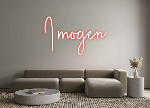 Custom Neon Sign Online Editor Imogen