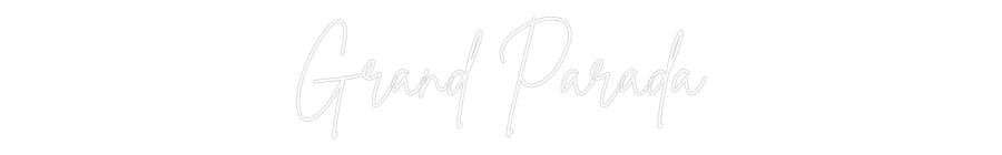 Custom Back Lit Neon Sign Online Editor Grand Parada