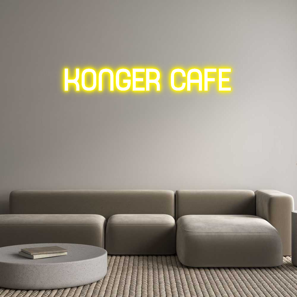 Custom Neon Sign Online Editor KONGER CAFE