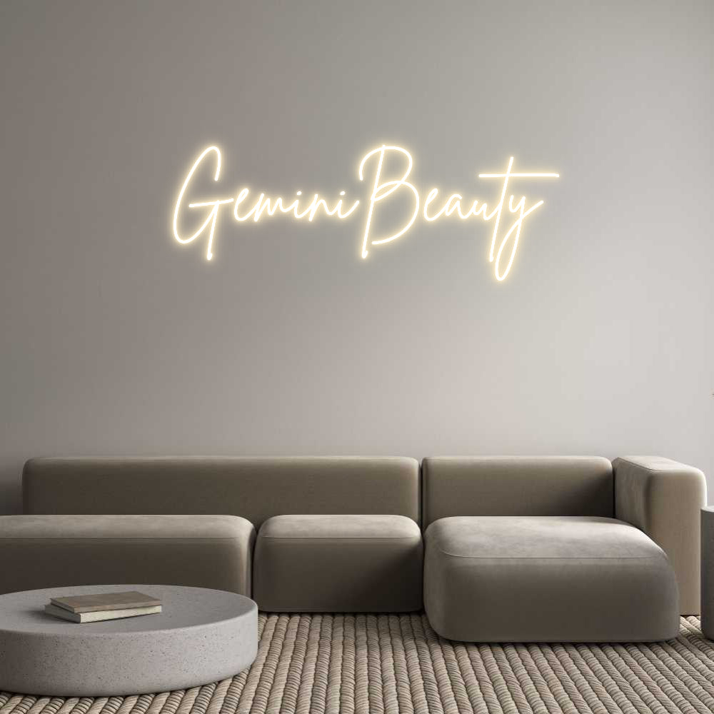 Custom Neon Sign Online Editor GeminiBeauty