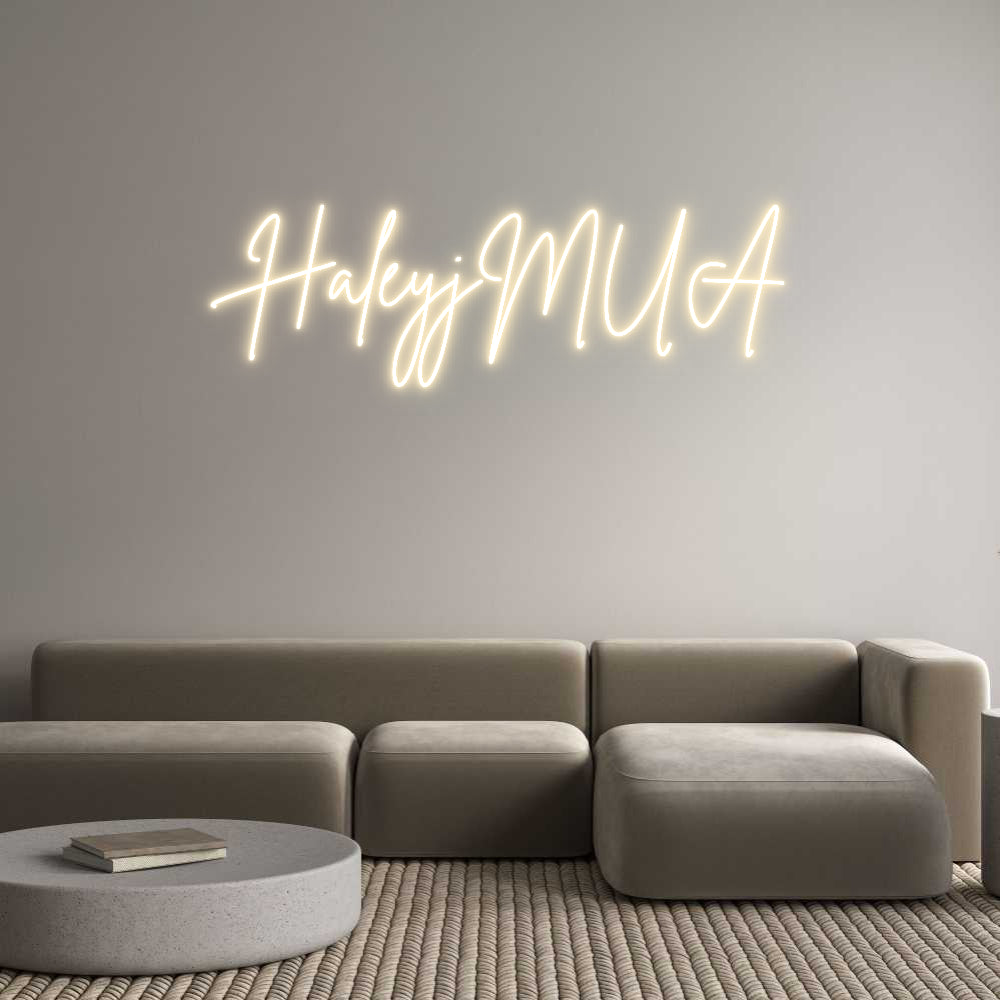 Custom Neon Sign Online Editor HaleyjMUA