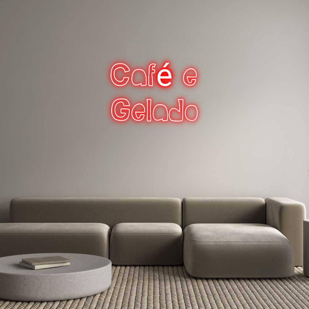 Custom Neon Sign Online Editor Café e
Gelado