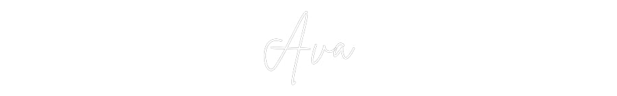 Custom Back Lit Neon Sign Online Editor Ava