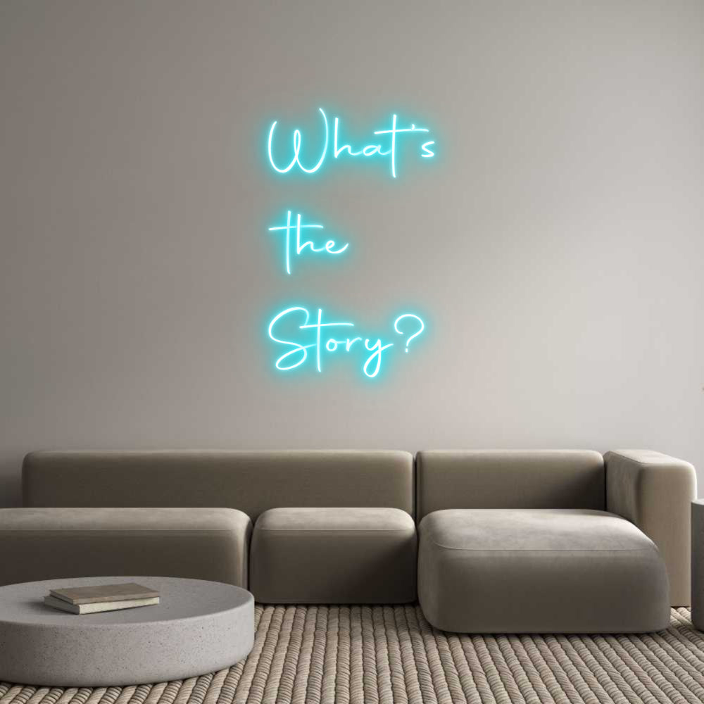 Custom Back Lit Neon Sign Online Editor What's 
the
...