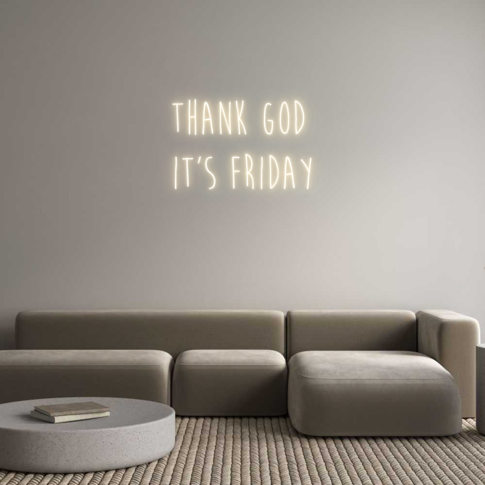 Custom Neon Sign Online Editor thank god
it...