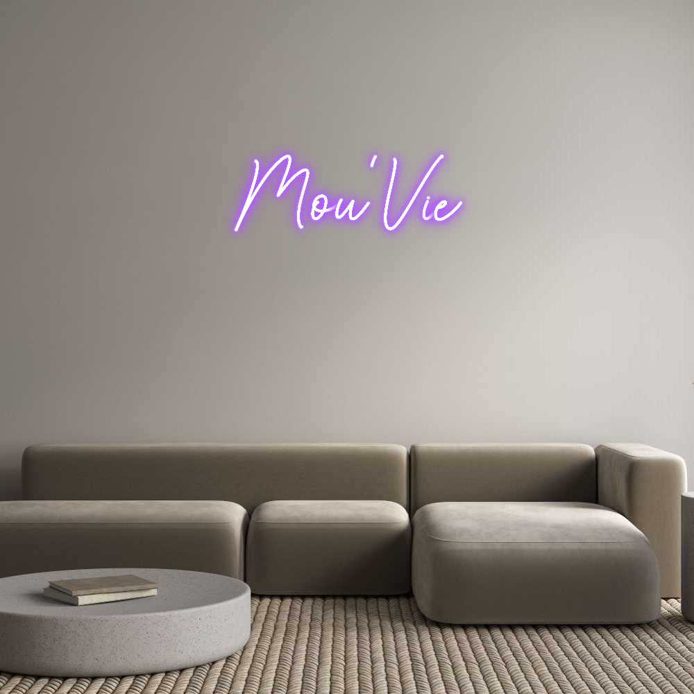 Custom Neon Sign Online Editor Mou’Vie