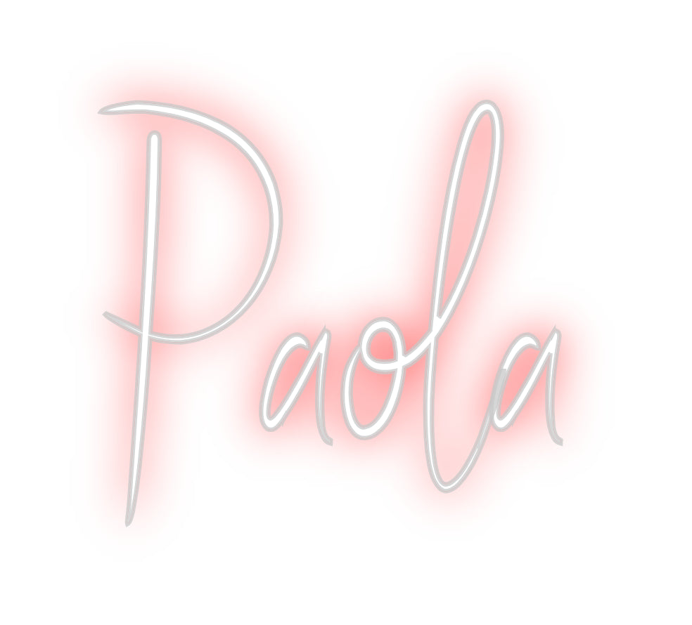 Custom Neon Sign Online Editor Paola