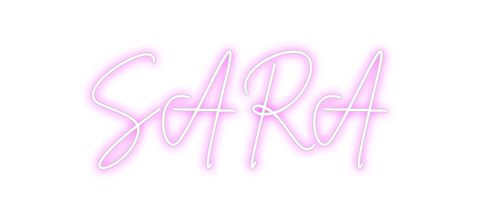 Custom Back Lit Neon Sign Online Editor SARA