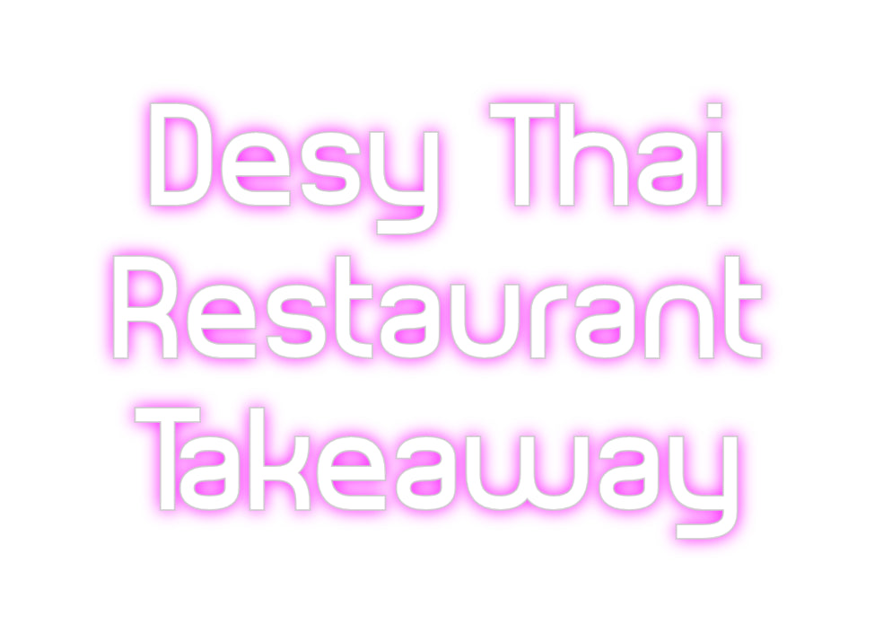 Custom Back Lit Neon Sign Online Editor Desy Thai
Re...