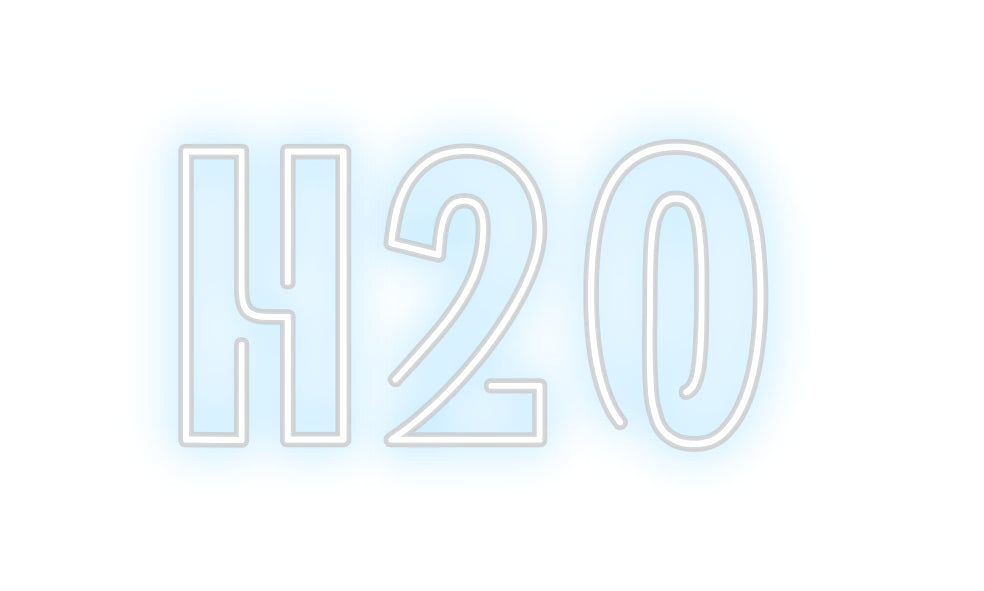 Custom Neon Sign Online Editor H2o