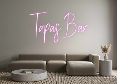 Custom Neon Sign Online Editor Tapas Bar