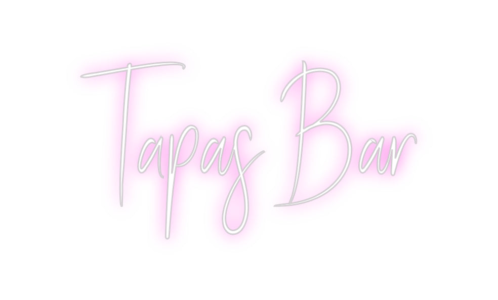 Custom Neon Sign Online Editor Tapas Bar