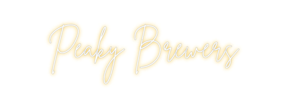 Custom Back Lit Neon Sign Online Editor Peaky Brewers