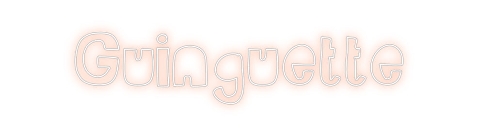 Custom Neon Sign Online Editor Guinguette