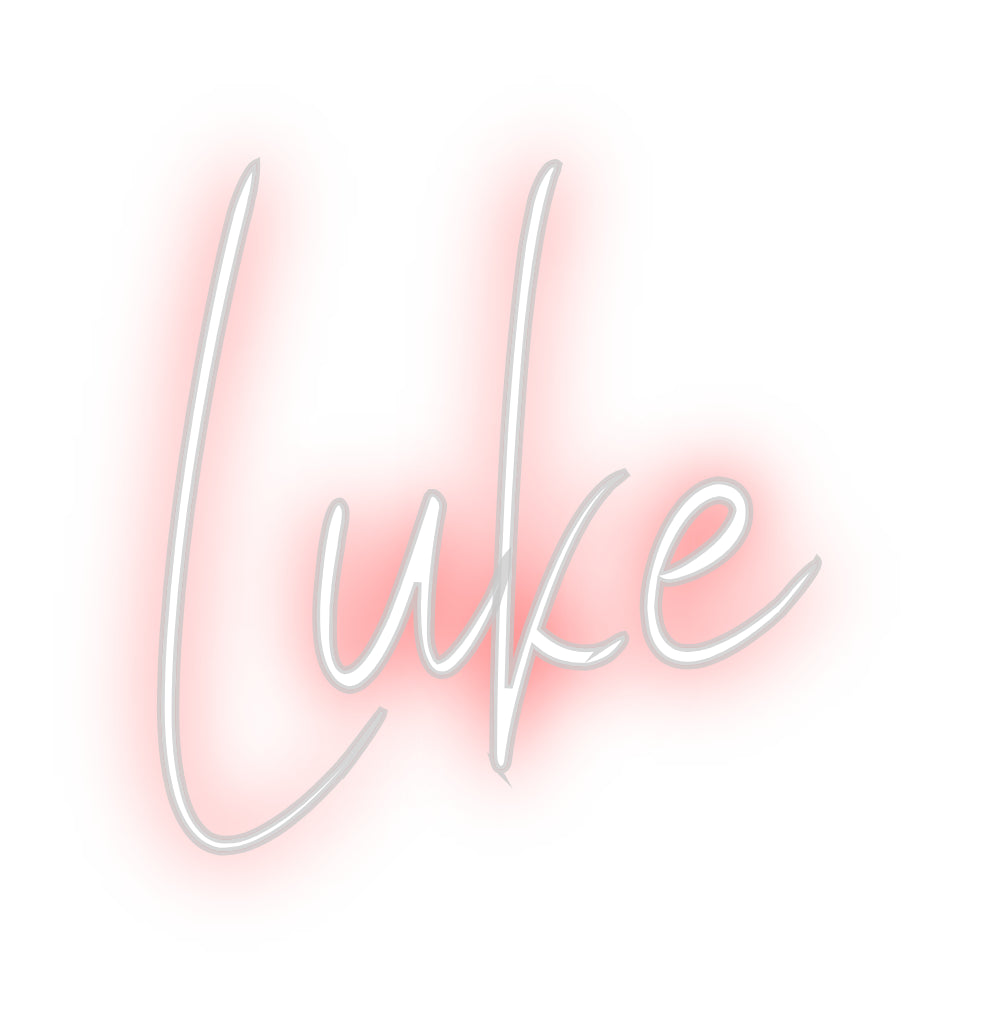 Custom Back Lit Neon Sign Online Editor Luke