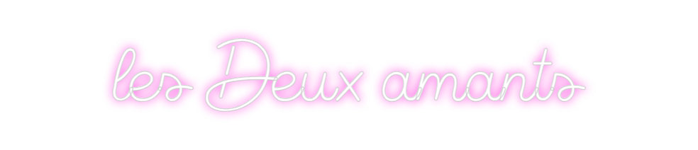Custom Neon Sign Online Editor les Deux amants