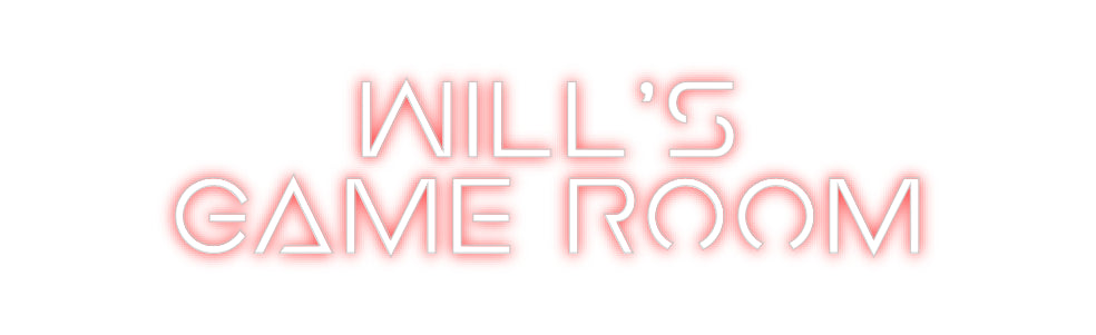 Custom Back Lit Neon Sign Online Editor Will’s
Game ...
