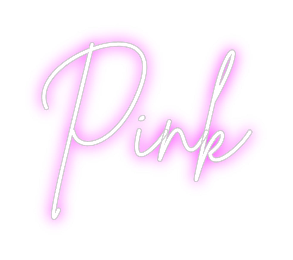 Custom Back Lit Neon Sign Online Editor Pink