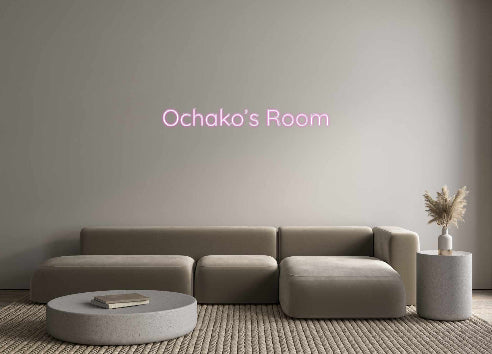 Custom Neon Sign Online Editor Ochako’s Room