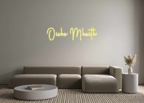 Custom Neon Sign Online Editor Oíche Mhaith