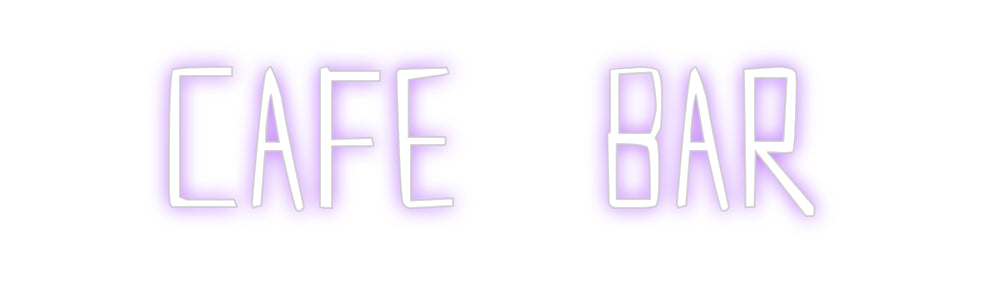 Custom Neon Sign Online Editor cafe - bar