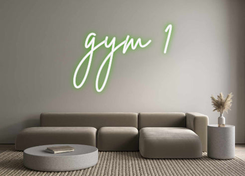 Custom Neon Sign Online Editor gym 1