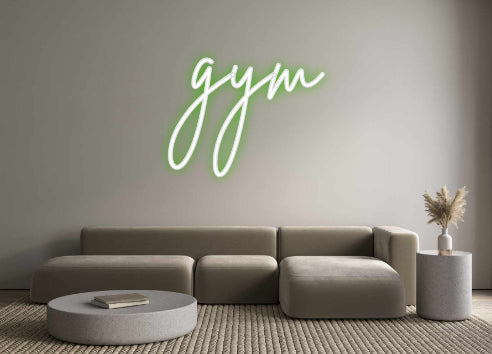 Custom Neon Sign Online Editor gym