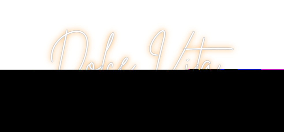 Custom Neon Sign Online Editor Dolce Vita